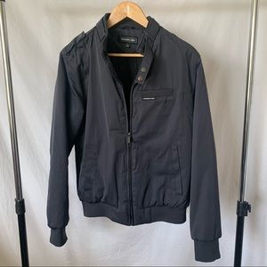 MEMBERS ONLY BOMBER JACKET GREY BLUE